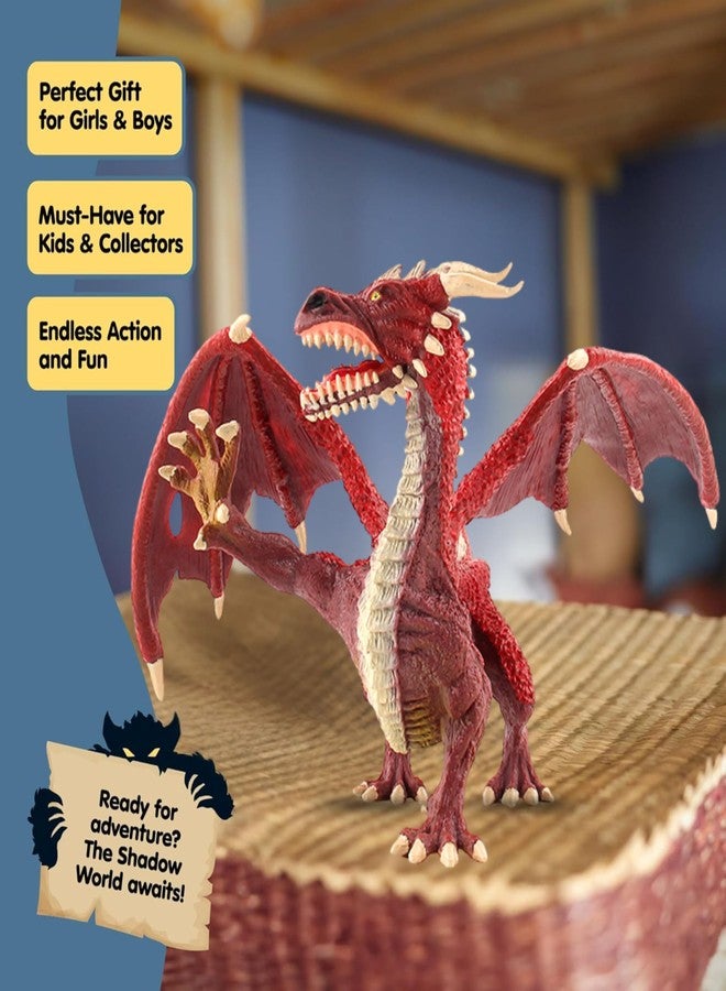 Mallexo ألعاب تنين ثلاثية الأبعاد واقعية من ماليكسو للأطفال | مجسم تنين ديناصور من مادة PVC مع فك متحرك | ألعاب للأولاد والبنات، هدية عيد ميلاد للأطفال، أدوات زينة وتعليمية - Image 3